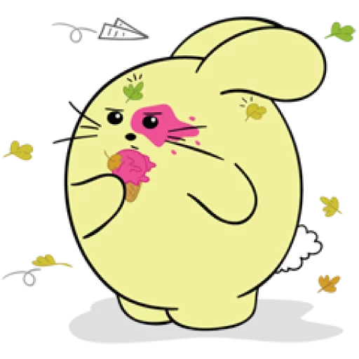 😠 Стикер «Fat Rabbit Farm» для Telegram