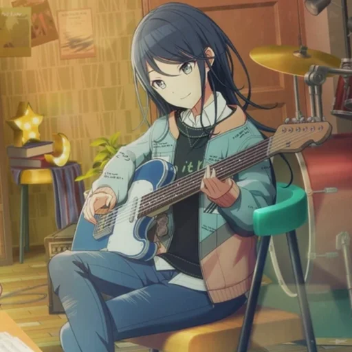 🎸 Стикер «Hoshino Ichika» для Telegram