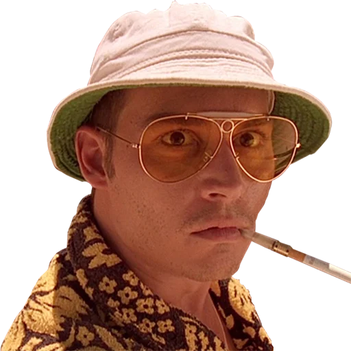 😕 Стикер «FEAR and LOATHING» для Telegram
