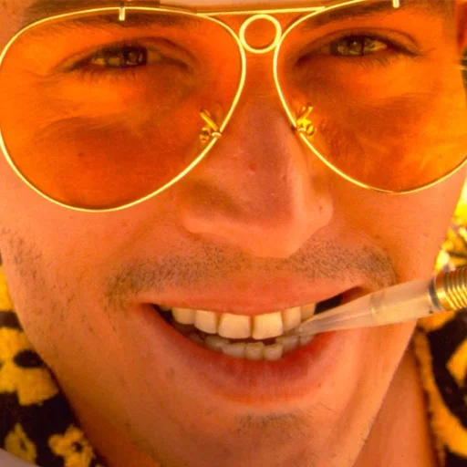🙂 Стикер «FEAR and LOATHING» для Telegram