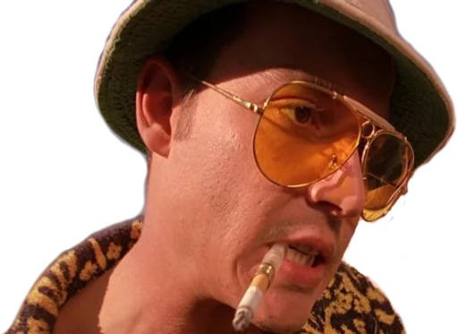 😨 Стикер «FEAR and LOATHING» для Telegram