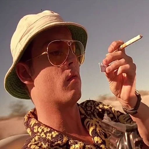 😇 Стикер «FEAR and LOATHING» для Telegram