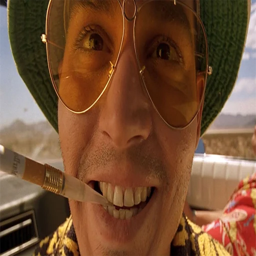😌 Стикер «FEAR and LOATHING» для Telegram