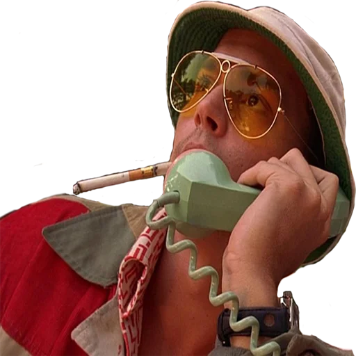😎 Стикер «FEAR and LOATHING» для Telegram