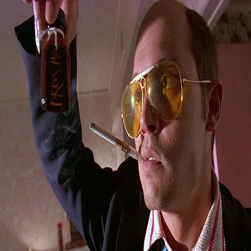🙁 Стикер «FEAR and LOATHING» для Telegram