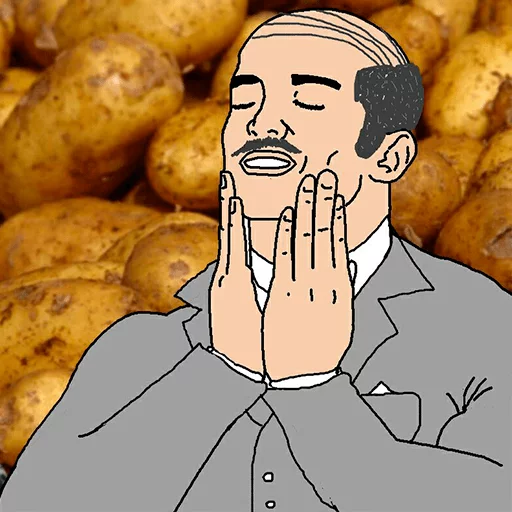 😌 Стикер «feels good man» для Telegram