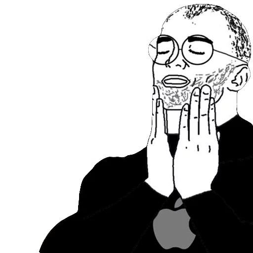 😌 Стикер «feels good man» для Telegram