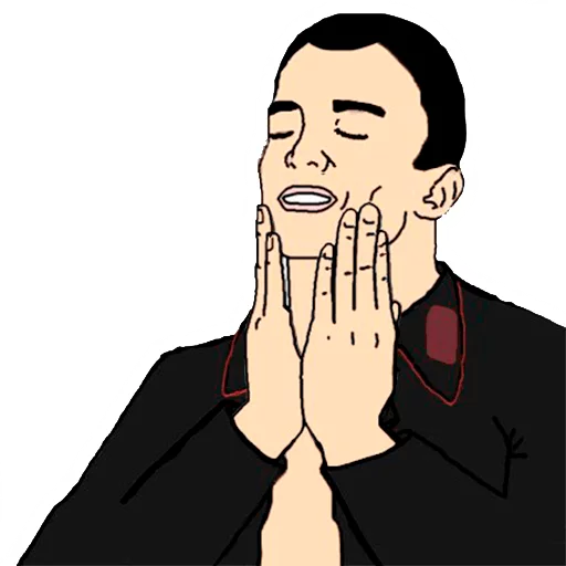 😌 Стикер «feels good man» для Telegram