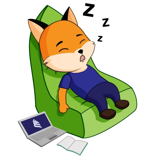 😴 Стикер «FefuFOX» для Telegram