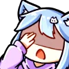 😱 Эмодзи «૮꒰ ｡っ -｡꒱ఎ ⃝ ⊹ ◜» для Telegram
