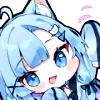 😉 Эмодзи «૮꒰ ｡っ -｡꒱ఎ ⃝ ⊹ ◜» для Telegram