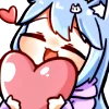 😍 Эмодзи «૮꒰ ｡っ -｡꒱ఎ ⃝ ⊹ ◜» для Telegram