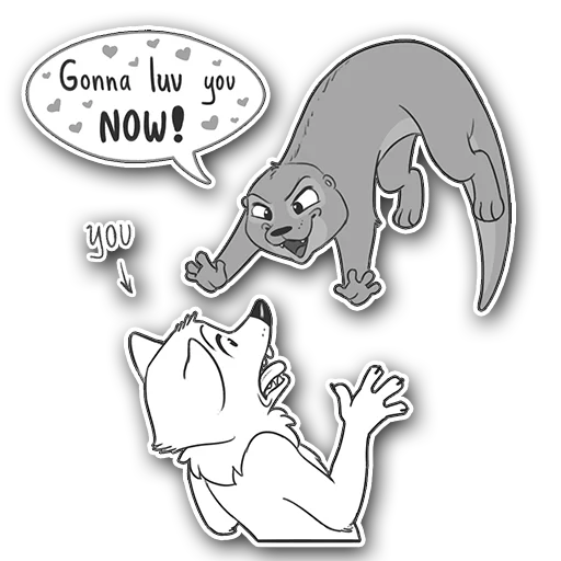 😍 Стикер «Felix and Nik» для Telegram