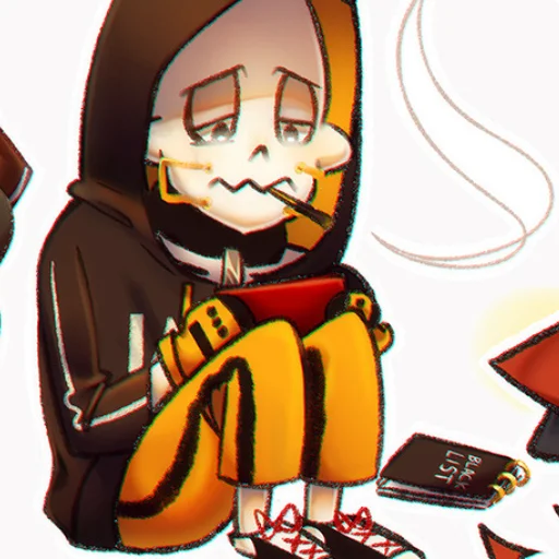 😭 Стикер «FellSwapGold Papyrus» для Telegram