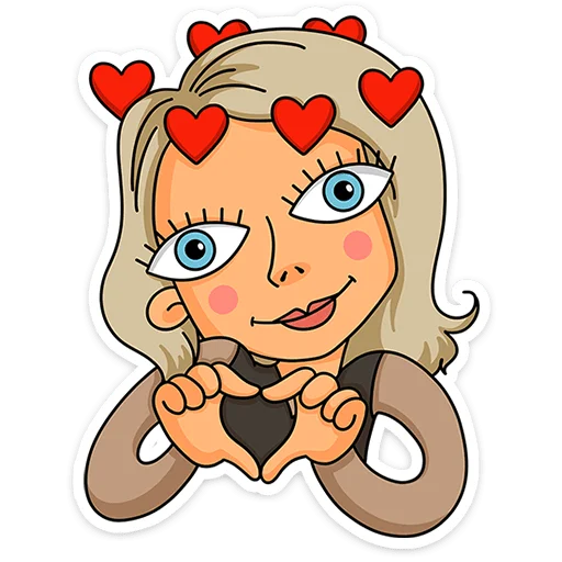 ⭐ Стикер «Женский стендап» для Telegram