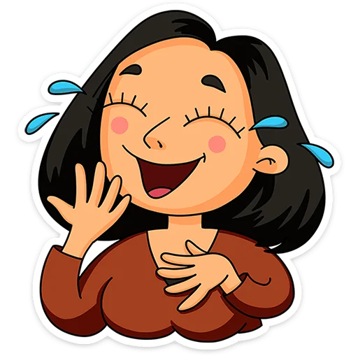 ⭐ Стикер «Женский стендап» для Telegram