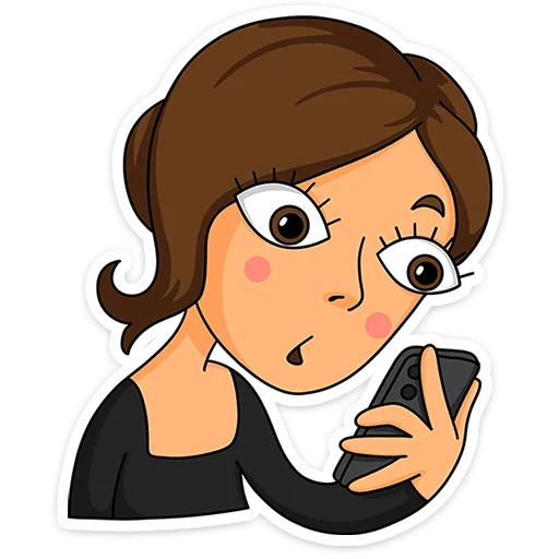 ⭐ Стикер «Женский стендап» для Telegram