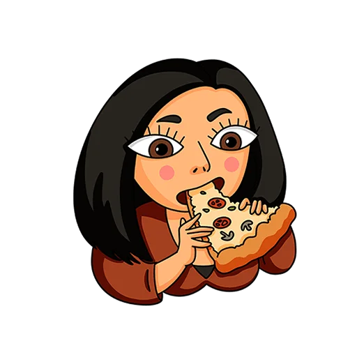 🍕 Стикер «Женский стендап Без Текста» для Telegram