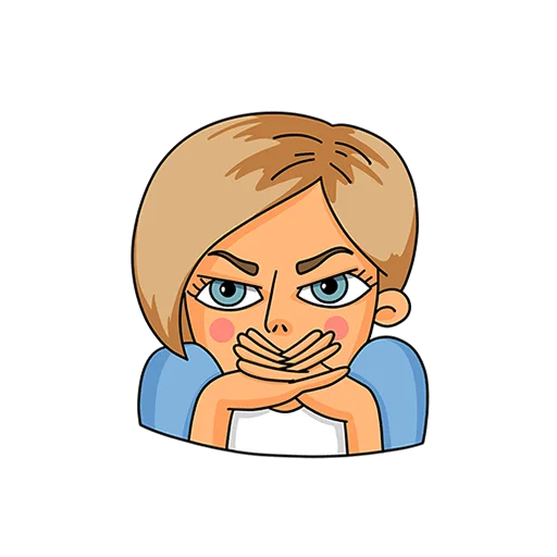 😈 Стикер «Женский стендап Без Текста» для Telegram