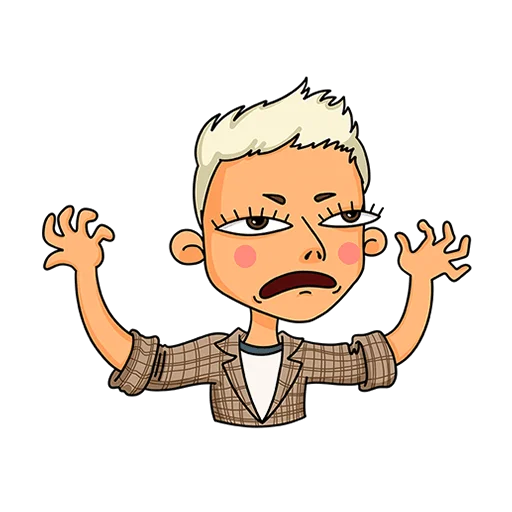 😤 Стикер «Женский стендап Без Текста» для Telegram