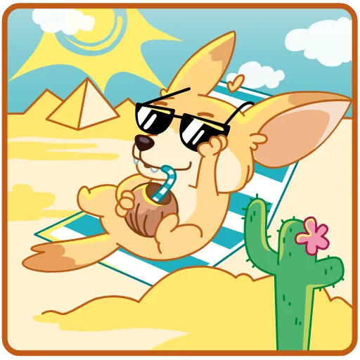 😎 Стикер «Фенек Дрюсик» для Telegram
