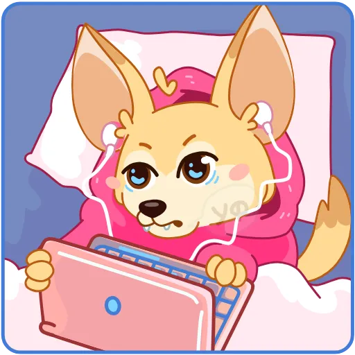 🥴 Стикер «Фенек Дрюсик» для Telegram