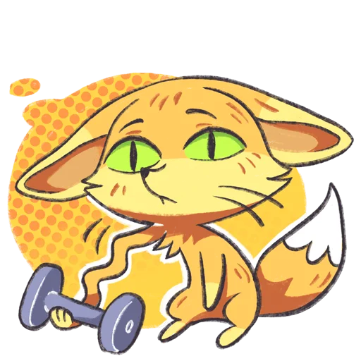 💪 Стикер «Фырчик Без Текста» для Telegram