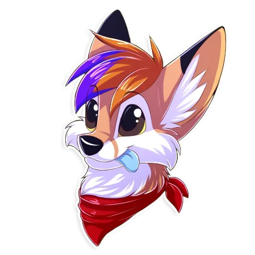 🤯 Стикер «Fennec Art» для Telegram