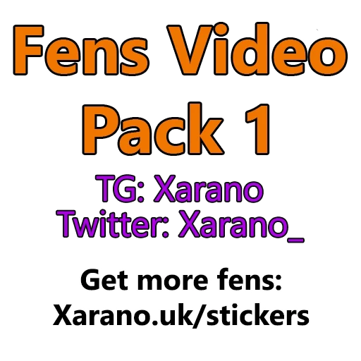 🦊 Стикер «Fens Video Pack 1» для Telegram