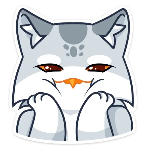 ☺ Стикер «Котик или совушка? Два в одном&;» для Telegram
