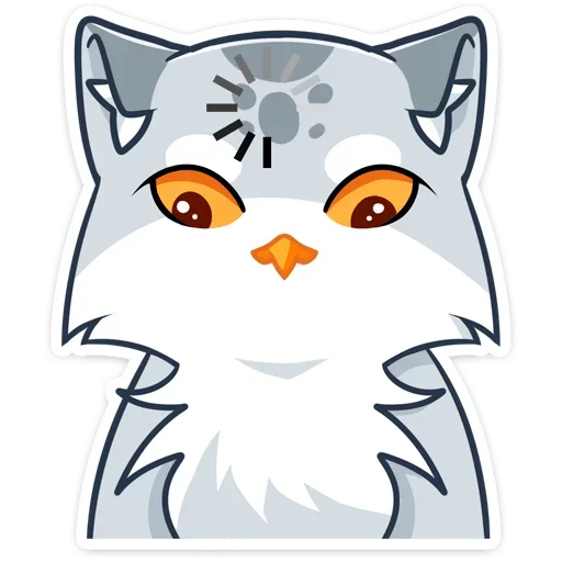 🤔 Стикер «Котик или совушка? Два в одном&;» для Telegram