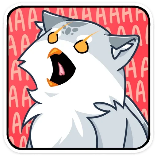 😲 Стикер «Котик или совушка? Два в одном&;» для Telegram