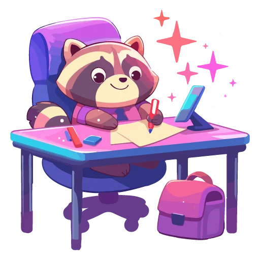 🦝 Стикер «праздник енота» для Telegram