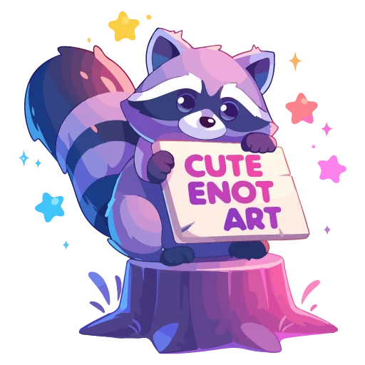 🦝 Стикер «праздник енота» для Telegram