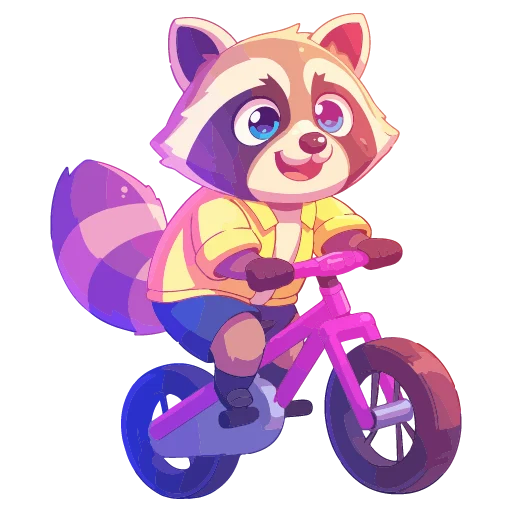 🦝 Стикер «праздник енота» для Telegram