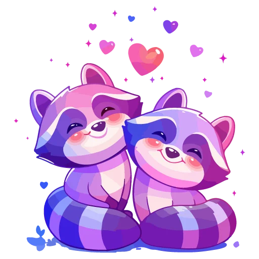 🦝 Стикер «праздник енота» для Telegram