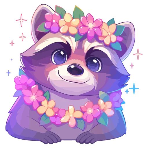🦝 Стикер «праздник енота» для Telegram