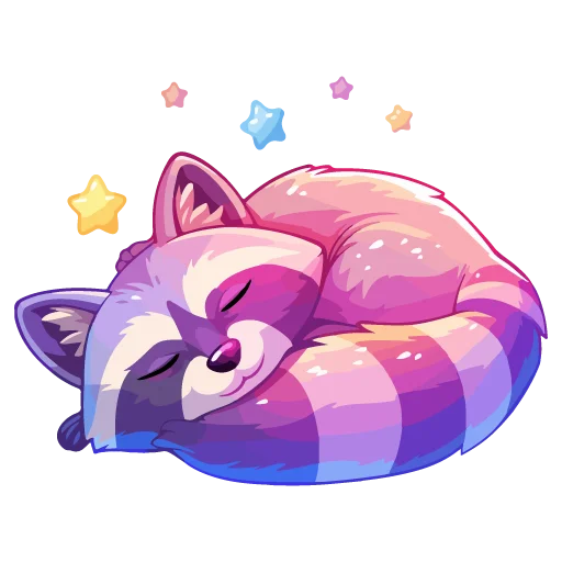 🦝 Стикер «праздник енота» для Telegram