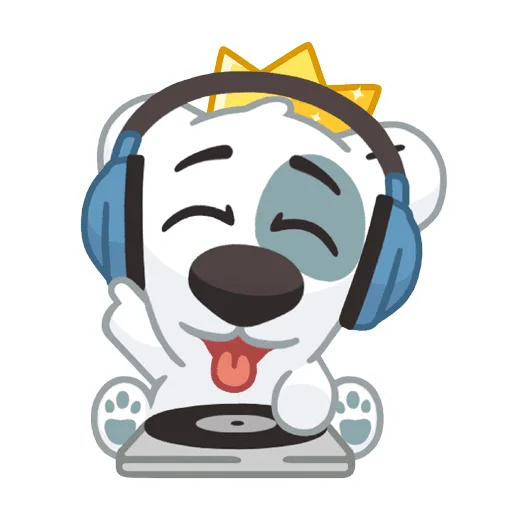 😛 Стикер «Праздничный Спотти» для Telegram