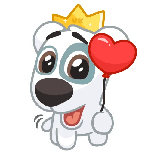 ❤️ Стикер «Праздничный Спотти» для Telegram