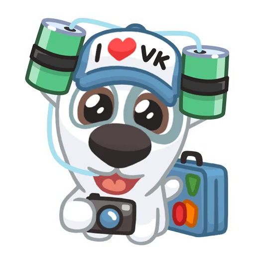 ❤️ Стикер «Праздничный Спотти» для Telegram