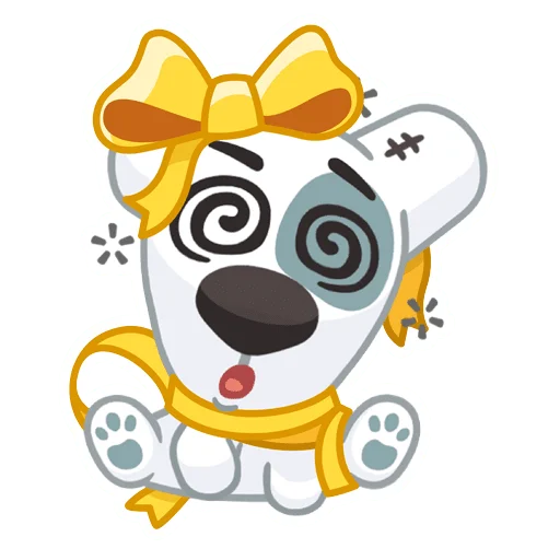 😵‍💫 Стикер «Праздничный Спотти» для Telegram