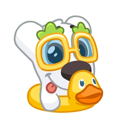 🛀 Стикер «Праздничный Спотти» для Telegram