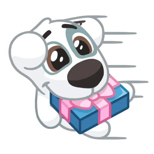 🎁 Стикер «Праздничный Спотти» для Telegram