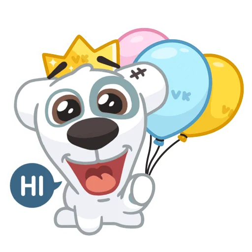 🎈 Стикер «Праздничный Спотти» для Telegram