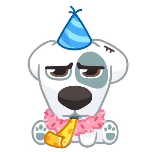 🥳 Стикер «Праздничный Спотти» для Telegram