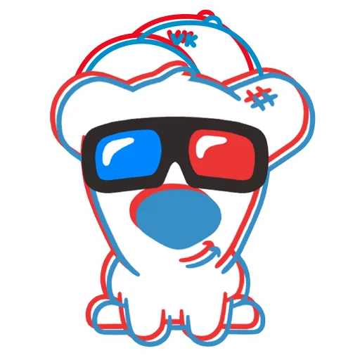 😎 Стикер «Праздничный Спотти» для Telegram