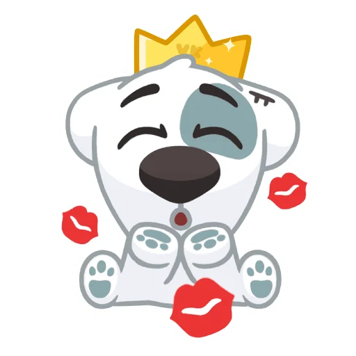 😍 Стикер «Праздничный Спотти» для Telegram