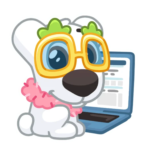 💻 Стикер «Праздничный Спотти» для Telegram
