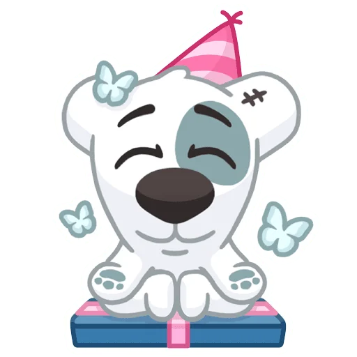 🚽 Стикер «Праздничный Спотти» для Telegram